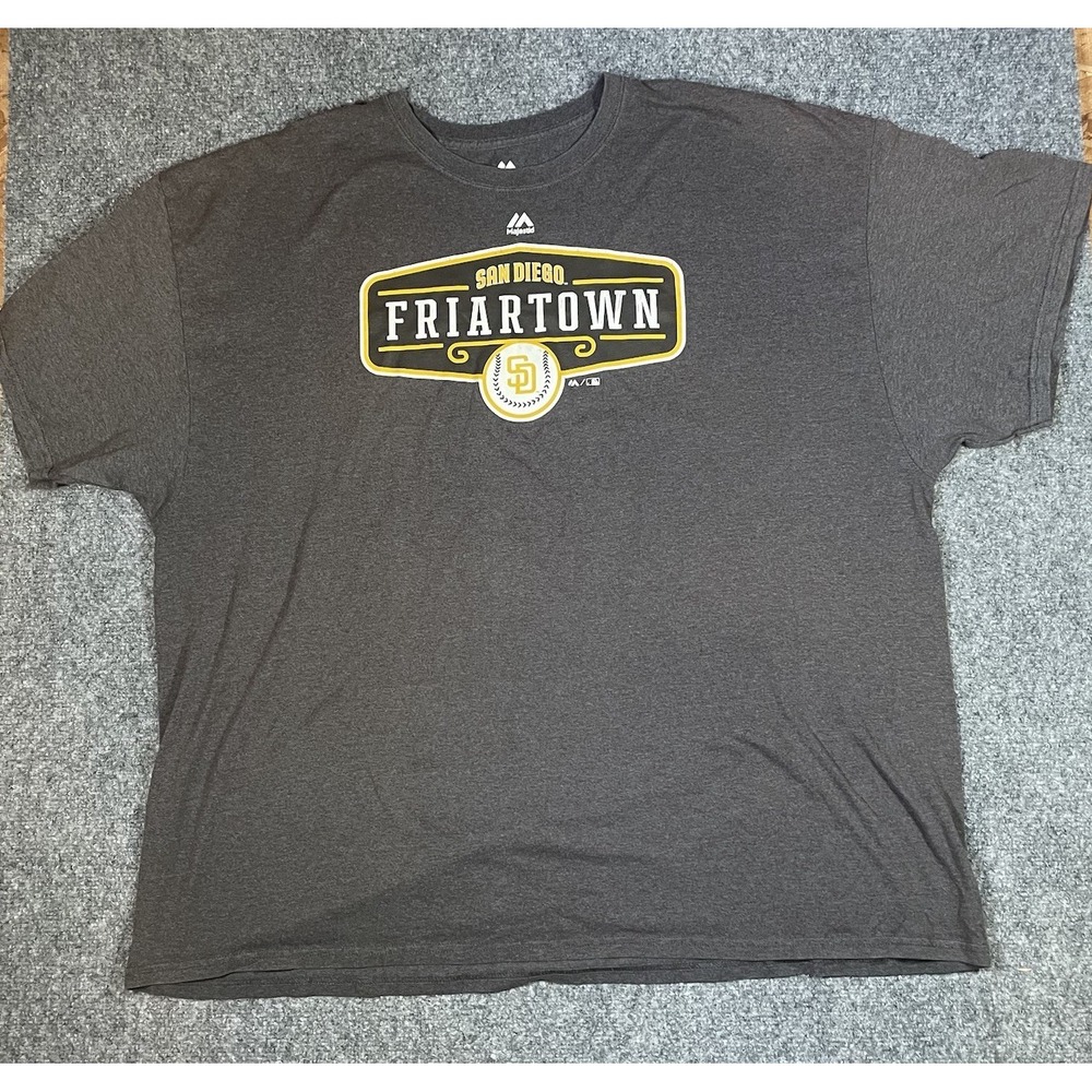 Majestic MLB T Shirt San Diego Padres Friartown Tee 3XL Baseball Souvenir Crew